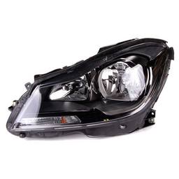 Mercedes Headlight Assembly – Driver Side (Halogen) (Gray Bezel